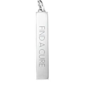 Stella & Dot Engravable Pendant - Find a Cure